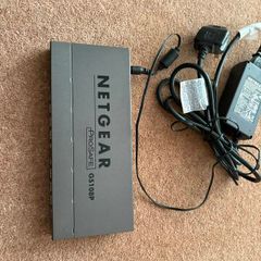 Netgear Prosafe Gs108pe 8-port Gigabit Poe Plus Switch With 4 Poe Ports 45w (gs108pe-300nas)