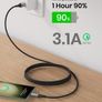 INIU USB C Charger Cable, 2m Type C Cable Fast Charging, Braided USB A to USB-C Phone Charger Cable USBC for iPhone 17 16 15 Pro Max, Samsung Galaxy S25 S24 Ultra, Pixel 10, iPad Air Switch Steam etc. Image 2
