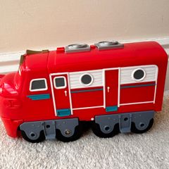 2010 Learning Curve Chuggington Remote Control Train No Remote NOT Working Red Train approx. 22 cm. Used Please see photos
