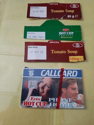 New call card hot cup and soup tops required for offer