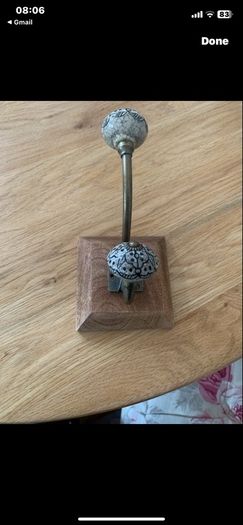 coat hanger decorative ceramic knob