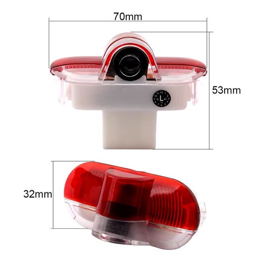 2Pcs LED Car Decor Door 3D Ghost Shadow Projector Courtesy Lights For Skoda Octavia A5 1Z 2 MK2 2001 - 2012 2008 2007 2006 2005
