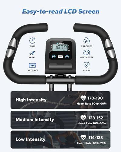 4 IN 1 Full-Body Exercise Bike Multifunctional Foldable Exercise Bike Exclusive APP for Customizable Plans, 16-Level Magnetic Resistance Folding Stationary Exercise Bike, 300lbs Capacity & Upgraded Comfort Seat Cushion