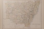 Antique Map New South Wales 1890s