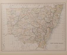 Antique Map New South Wales 1890s