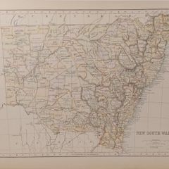 Antique Map New South Wales 1890s