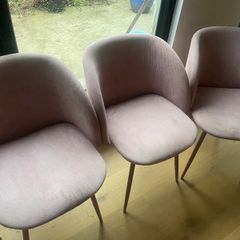 Pink Cord Sostrene Grene Chairs x 4