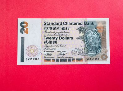 Hong Kong  20  Dollars  2002   Pick  285d   (UNCIRCULATED )