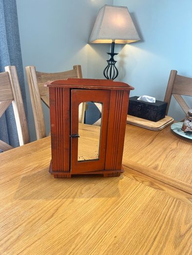 Antique French Scratch Built Miniature Wardrobe