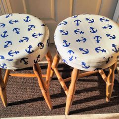 wooden stools