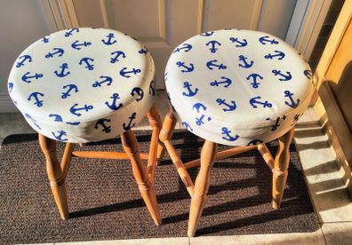 wooden stools
