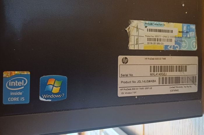 HP Prodesk 600 desktop PC i5, 500 GB Window 10 Pro