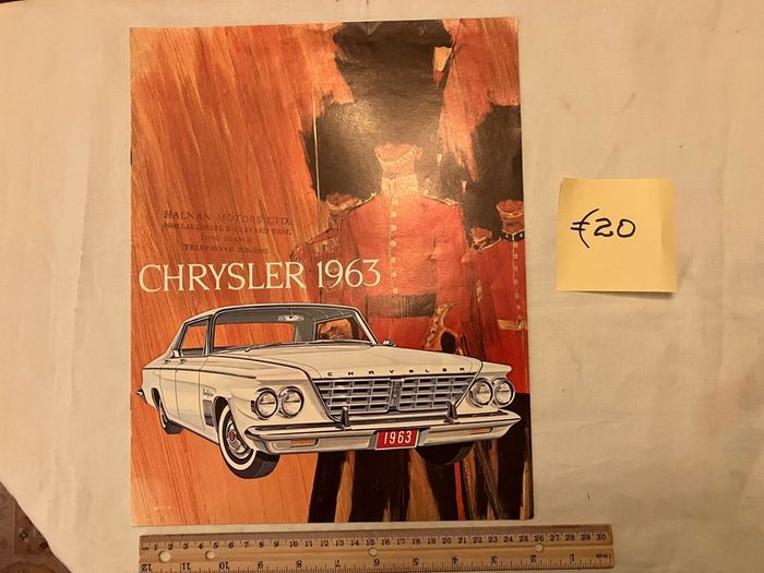 American car brochures. 1950s, 1960s and 1980s
