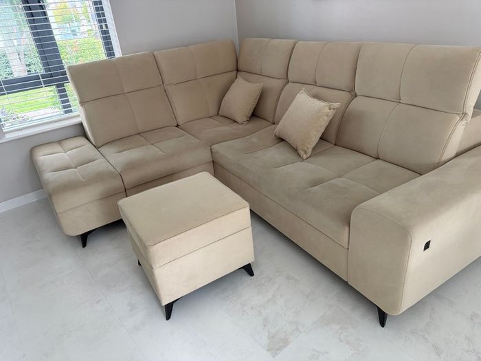 Sofabed and pouffe 266cm x 212cm