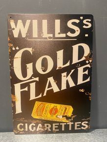 Wills Gold flake Tin Metal sign