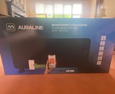 Masterplug Auraline Smart Glass Panel Heater Slate Grey