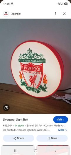 Liverpool Lightbox 3D with USB