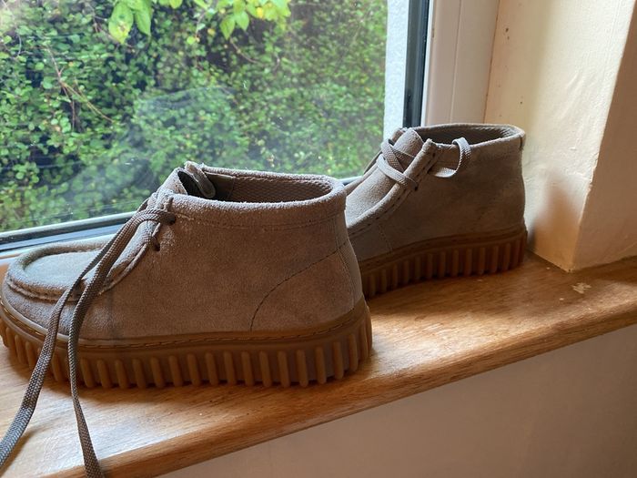 shoe girl clarks tor hill k sage grey size 33