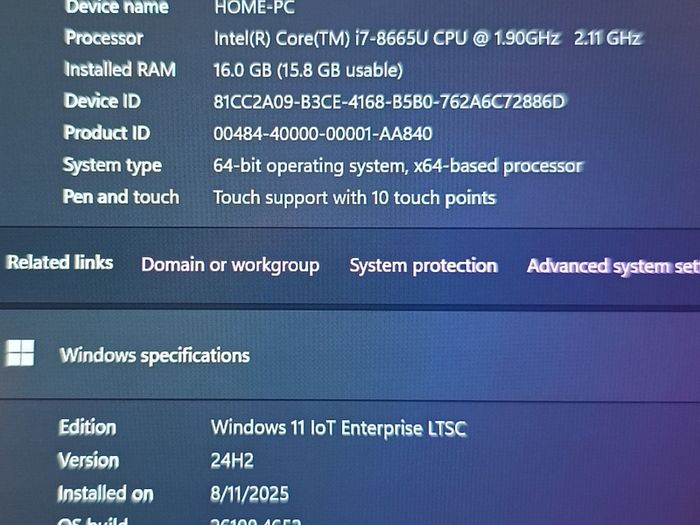 Laptop Lenovo Thinkpad i7/16/256