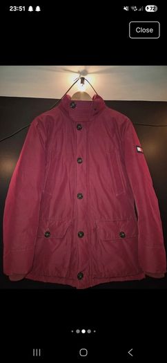 Tommy Hilfiger Red Winter Parka Jacket