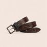 Unisex Genuine Leather Tooled Belt Vintage Floral Western Leather Belt Image 7