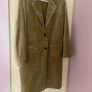 Reduced Fab Zara Light Khaki Green Velvet Coat Image 10