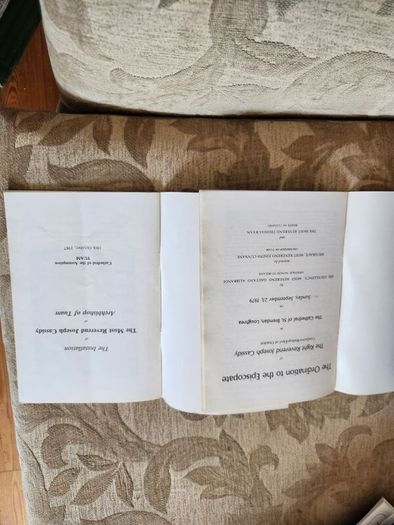 Archbishop Joseph Cassidy. 2 X Booklets. I X His Installation  And The Other His Ordination To The Episcopate. See Photos For Details.