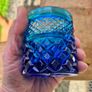 Vintage Anchor Hocking Blue Wexford Tumblers Set of 6 Image 9