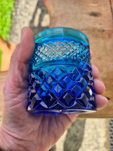 Vintage Anchor Hocking Blue Wexford Tumblers Set of 6