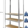 Set of 2  2 Heavy-Duty Workshop Shelving Units Image 3