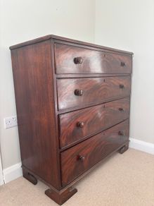 Dark Rosewood 4 drawer clothes chest