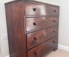 Dark Rosewood 4 drawer clothes chest