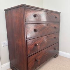 Dark Rosewood 4 drawer clothes chest