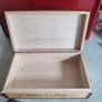 vintage French hand made & painted wooden lidded box / Storage box/ home decor / jewellery box Image 6