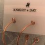 Knight & Day rose gold earrings Image 2