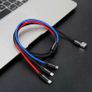 3in1 USB Charger Cable for iPhone 12 8 7 6 11 XR Type C Galaxy S10 S21 Micro USB Image 5