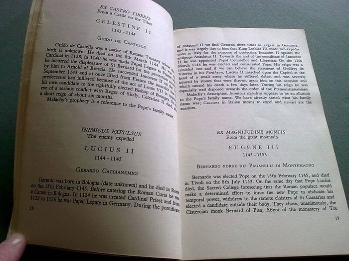 The prophecies of St Malachy and St. Columbkille Ireland Irish
