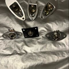 Jack Plate Socket for Fender Stratocaster Telecaster Gibson les Paul  Style Guitar Ibanez Jackson esp charvel PRS Other Guitar and Bass electric guitar parts accessories