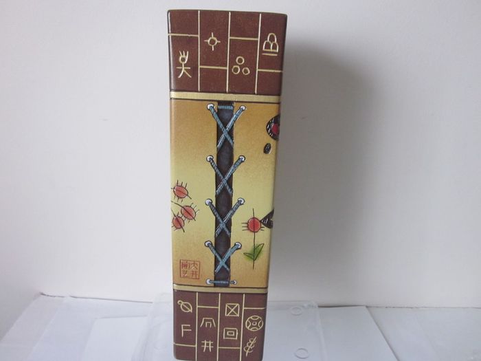 Chinese  Square Pottery Vase 11inches