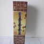 Chinese  Square Pottery Vase 11inches Image 4