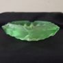 Vintage Green Glass Ashtray Image 3