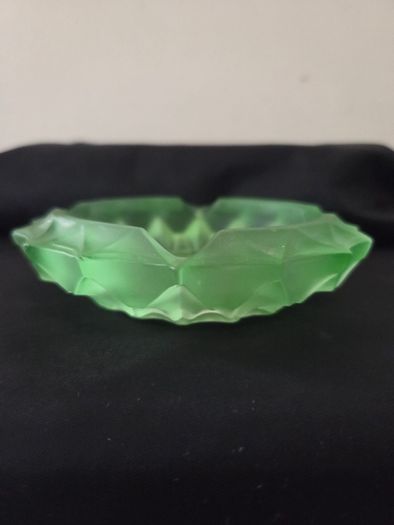 Vintage Green Glass Ashtray