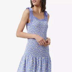 French Connection Purple Floral Mini Summer