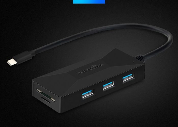 Rocketek USB 3.1 (Type-C) USB 3.0 Hub & SD/TF Card Reader (Brand New/Warranty)