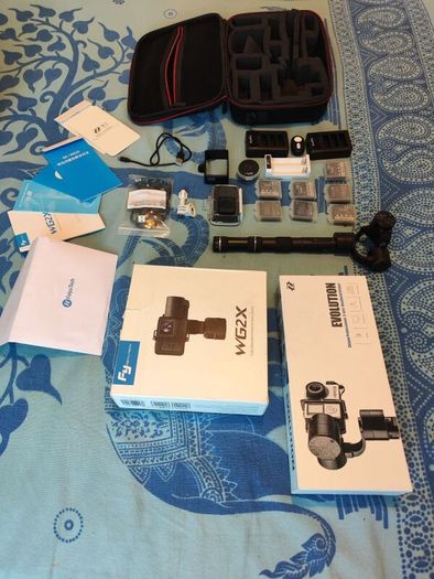 4k YI action camera and gimbals vloger kit