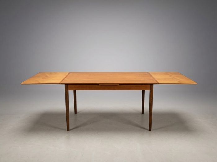 Elegant Mid-Century Danish Teak Extending Dining Table
