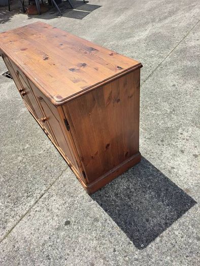 Lovely solid wooden cabinet on wheels
