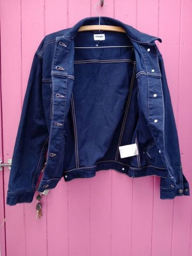 Wrangler navy jacket, short navy jacket