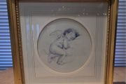 Framed Print titled "Cherub Sleeping"