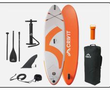Crivit Inflatable Paddleboard - All Round Touring Stand Up SUP L305xW79xH12cm